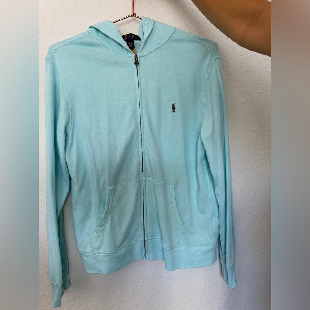 Polo by Ralph Lauren Aqua Zip-Up Jacket